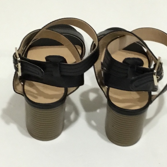 Apt. 9 Ankle Strap Open Black Shoe Size 8 - Picture 4 of 8